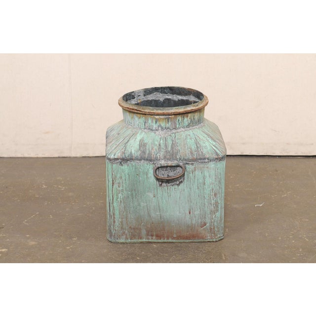 French Vintage Copper Vessel W/ Great Patina For Sale - Image 10 of 13