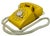 Vintage 1970s Western Electric 500dm Yellow Rotary Phone | Retro Bell System Landline | Mid-Century Modern Decor | Tested & Working For Sale - Image 4 of 14