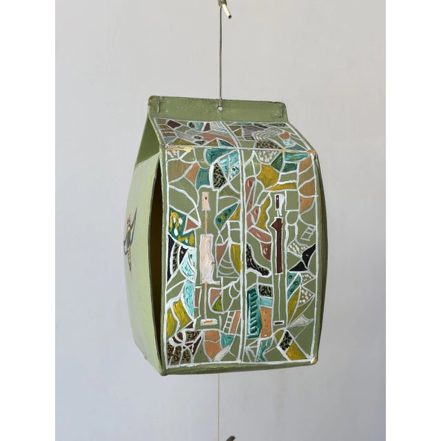 Paper Vintage Hand-Painted Carton Mobile by Paul Bechtold, Circa 1960s For Sale - Image 7 of 18