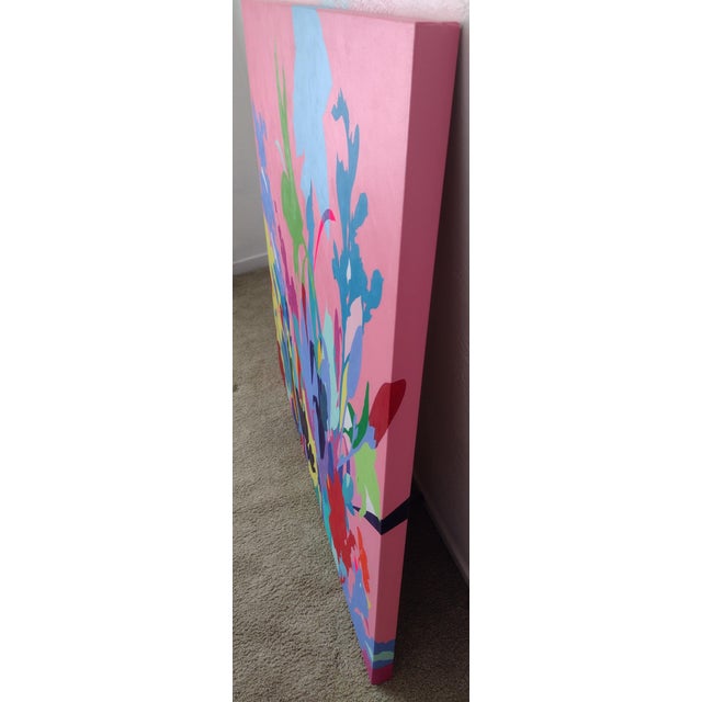 Original Painting. This beautiful painting is an original, One of a Kind. Bright Vivid Colors. An abstract modern painting...