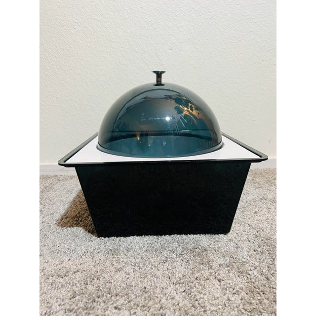 Plastic Mid Century Space Age Smoked Lucite Ice/Chill Bucket For Sale - Image 7 of 7
