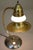 1930s Art Deco Streamline Brass Chrome Milk Glass "Halo" Table Lamp Markel Faries Era For Sale - Image 4 of 10