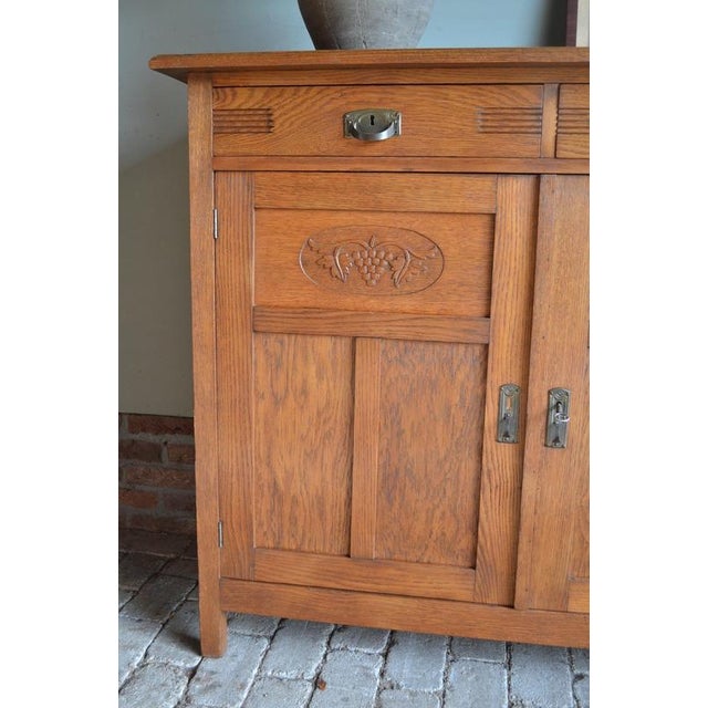 Art Deco Sideboard in Wood, Oak For Sale - Image 5 of 11