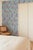 Textile Tassel Trellis Grasscloth Wallpaper by House Party | Silk Ribbon Blue | 8 Yards For Sale - Image 7 of 8