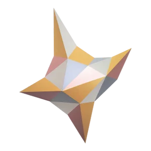"Mystic Dance #1" Contemporary Geometric Abstract Sculpture by Sassoon Kosian