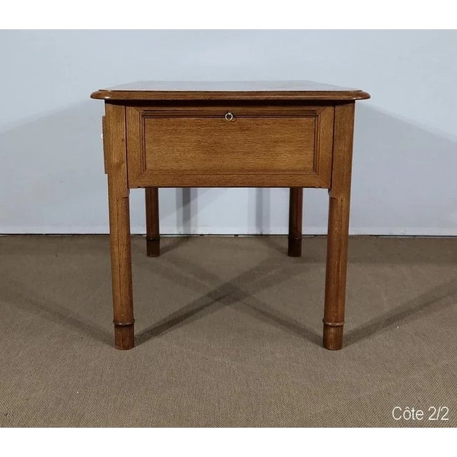 Oak Community Desk, Late 19th Century For Sale - Image 11 of 18