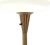 Metal Brass Base With Irredescent Shade Floor Lamp Torchere For Sale - Image 7 of 11