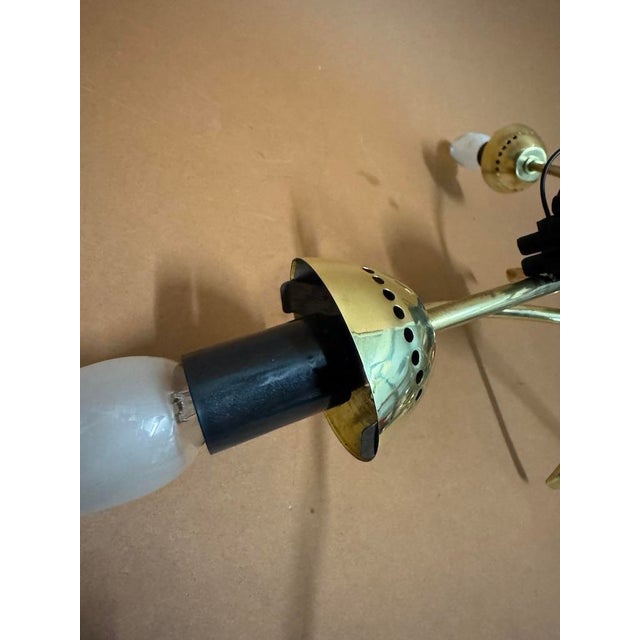 Gold Wall Sconce from Lunel, France, 1950s For Sale - Image 8 of 13