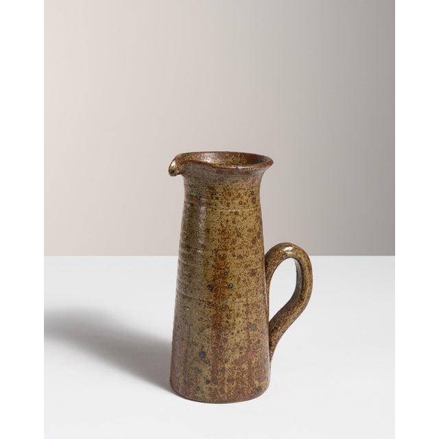 Traditional 1970s Brown Ceramic Bottles & Jars & Jugs For Sale - Image 3 of 7