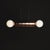 Navazi Medium Horizontal Lamp in Burnished Copper and Frosted Glass by Svitanok For Sale - Image 4 of 18
