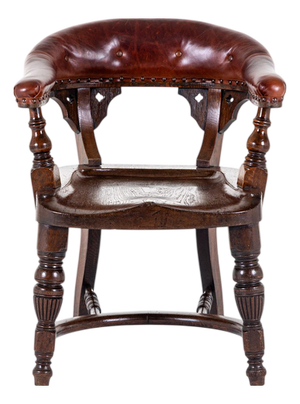 Scottish Oak Ecclesiastical Chair