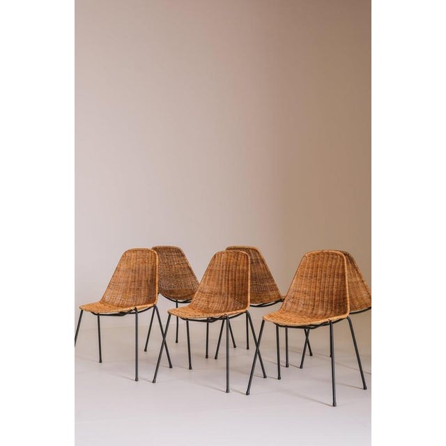 Wood Basket Chairs by Gian Franco Legler, 1951, Set of 6 For Sale - Image 7 of 18