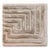 Contemporary Knossos Hand-Tufted Maze Rug, Wheat Tan, 9x12 For Sale - Image 3 of 4