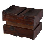 Sculptural Oak Stool, Germany, 1950s For Sale