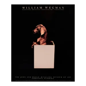 1987 American Exhibition Poster - William Wegman, the John and Mable Ringling Museum of Art
