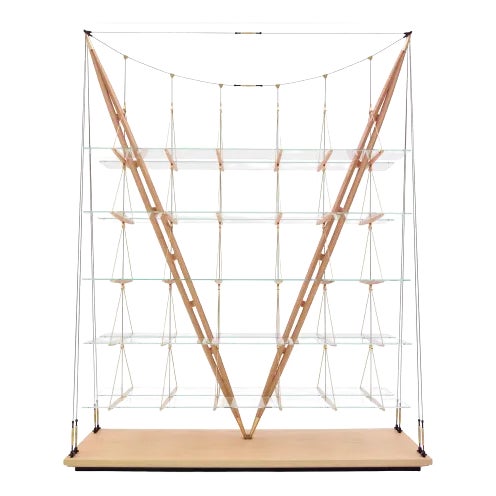 Veliero Bookcase in Wood by Franco Albini for Cassina For Sale