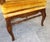 Pair of Monumental 1970s Cane and Gold Velvet Horseshoe Wingback Chairs For Sale - Image 13 of 17