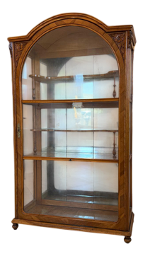 Biedermeier Display Cabinet in Walnut