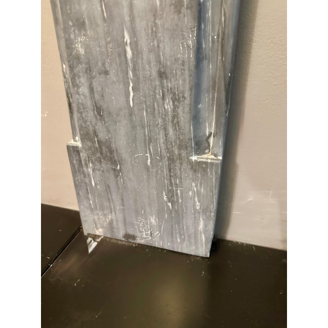 Antique Bardiglio Marble Georgian Style Fireplace, 1850 For Sale - Image 6 of 12