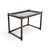 Mid-Century Modern Bamboo Coffee Table in Glass For Sale - Image 4 of 8