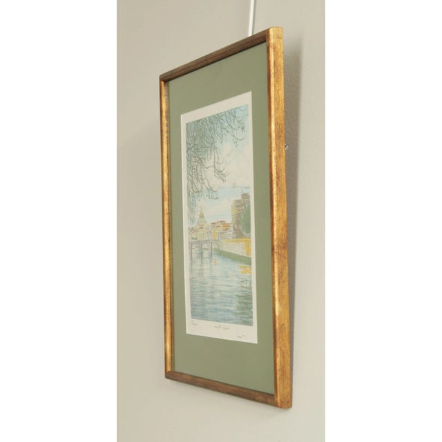 Traditional Bela Sziklay Colored Etching St Vincent Italy For Sale - Image 3 of 13