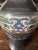 19th Century Japanese Bronze Cloisonne Vase with Handles. Marked on the bottom as shown. With aged wear and patina as...