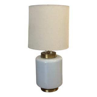 Brass and Opaline Table Lamp by Reggiani, Italy, 1960s For Sale