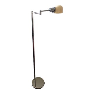 Vintage Mid 20th Century Nessen Swing Arm Floor Lamp For Sale