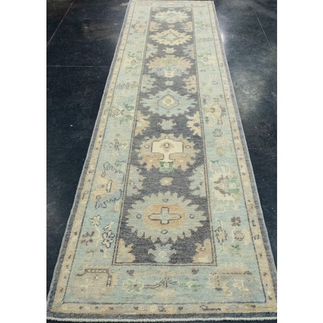 Turkish Oushak Runner Rug 2'10" x 10'10" #17136 Explore a curated collection of hallway runners, wool rugs, and handmade...