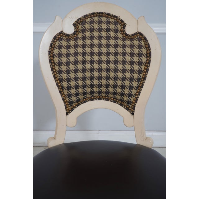 1990s Set of 8 Hickory White Country French Dining Chairs For Sale - Image 5 of 18