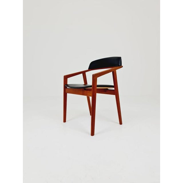 Danish Rare Teak Armchair by Sax, Denmark Desk Chair, 1960s. The chair is in great condition; however, as with all vintage...