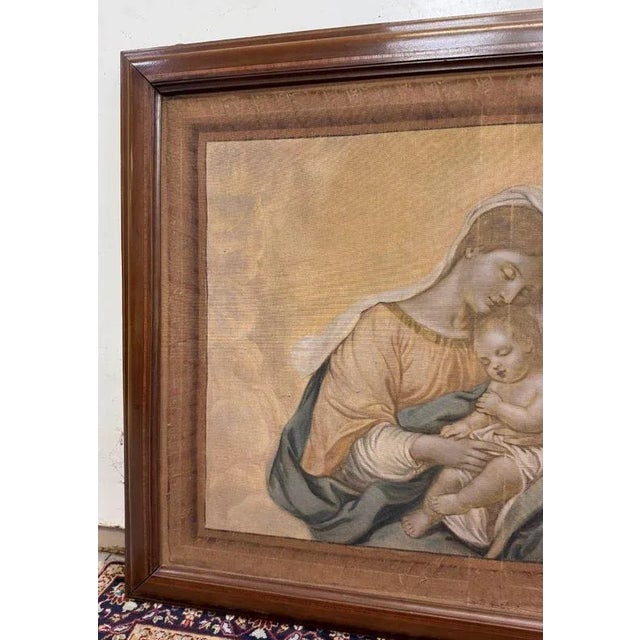 Italian School Artist, Virgin and Child, Oil Painting, Framed For Sale - Image 6 of 10