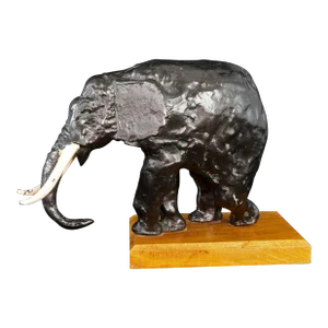 Elephant Bronze Statue Early 20th Century