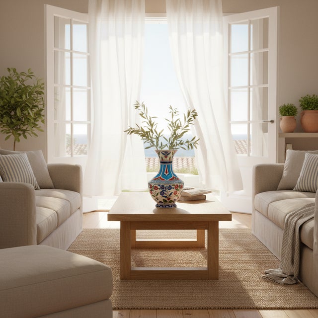 The Colors of Summer: The Turquoise Panel Vase ☀️ Bring the light and energy of the coast into your home with this...