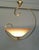 Modernist Asymmetrical Brass and Glass Ceiling Light, 1970 For Sale - Image 4 of 8