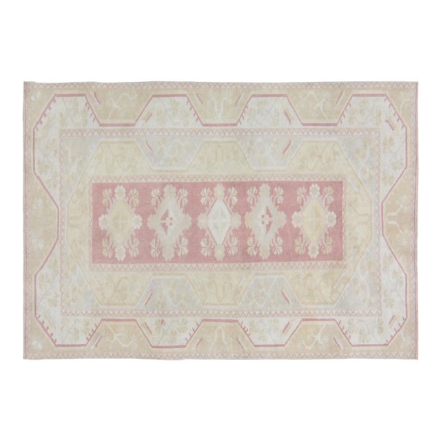 Vintage Turkish Anatolian Hand Knotted Wool Rug, 4"x5'10" For Sale