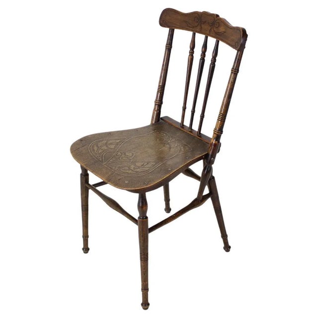 Wooden Chair, Czechoslovakia, 1910s For Sale - Image 12 of 12