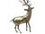 Brass XL Deer Christmas Figurine For Sale - Image 11 of 13