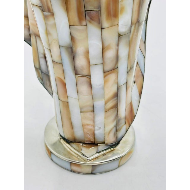 1980s Silver & Mother of Pearl Shell Madonna Sculpture by Emilia Castillo/Los Castillo For Sale - Image 11 of 18
