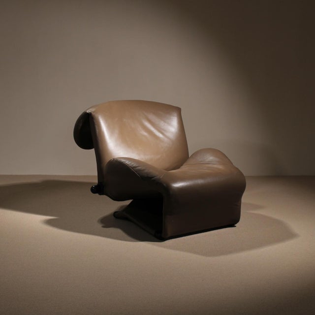 Cassina Wink Lounge Chair by Toshiyuki Kita for Cassina, Italy, 1980s For Sale - Image 4 of 17