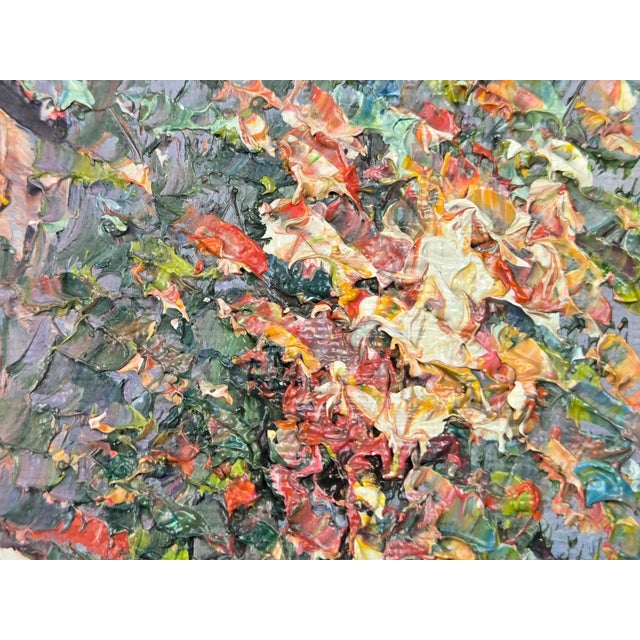 1970s Caroline Burnett 8" X 10" Impressionistic Oil Painting of Old Paris For Sale - Image 9 of 10