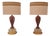 Violet Murano Glass Lamps, Set of 2 For Sale