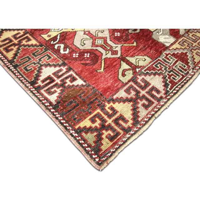 Traditional 1960s Turkish Oushak Rug For Sale - Image 3 of 6