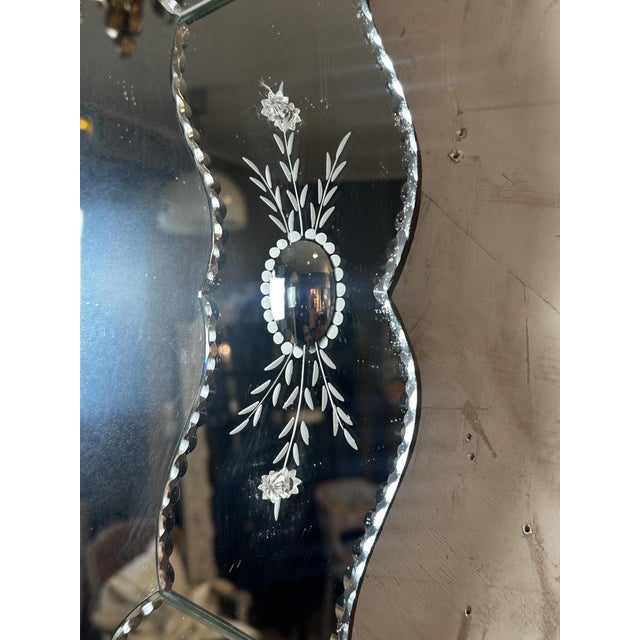 Vintage Venetian Mirror, 1960 For Sale - Image 3 of 10