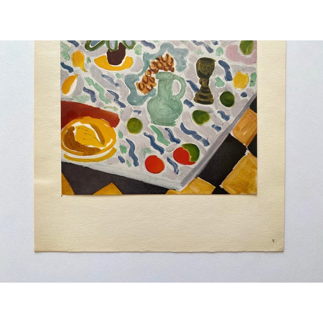 Henri Matisse Vintage 1946 Limited Edition French Fine Art Lithograph Print " Nature Morte Sur Table Marbre " 1941 For Sale - Image 9 of 13
