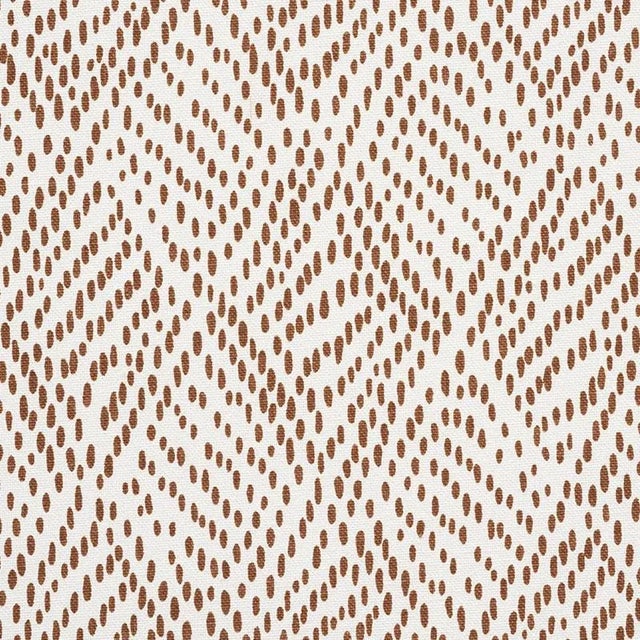 Traditional Sample - Schumacher Duma Diamond Fabric in Brown For Sale - Image 3 of 3