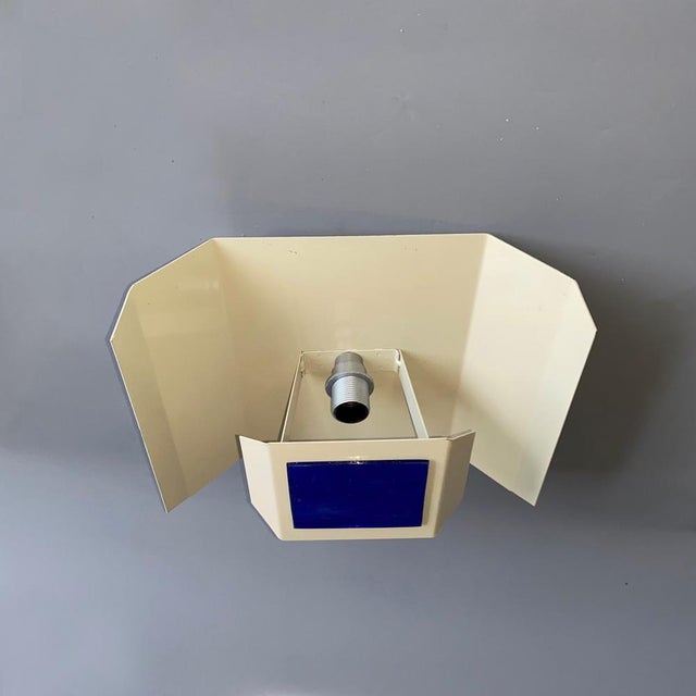 1970s Space Age Wall Light in Blue Murano Glass, 1970s For Sale - Image 5 of 10