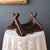 Primitive Wooden Pack Saddle With Leather Straps and Iron Rings For Sale - Image 13 of 16