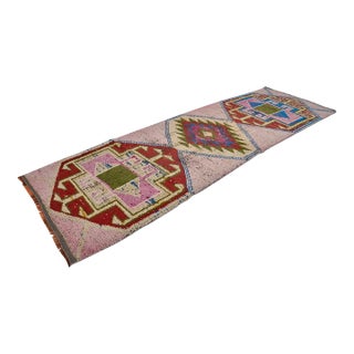 Oushak Colourful Vintage Runner For Sale