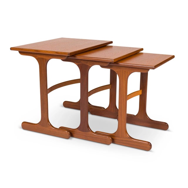 Mid-Century Modern Vintage G-Plan Nesting Tables For Sale - Image 3 of 12